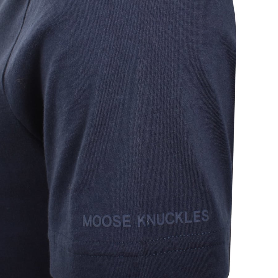 Moose Knuckles Off Island T Shirt Navy | Mainline Menswear